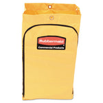 Load image into Gallery viewer, Zippered Vinyl Cleaning Cart Bag, 24 Gal, , 17.25&quot; X 30.5&quot;, Yellow
