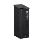 Load image into Gallery viewer, Sustain Decorative Refuse With Recycling Lid, 15 Gal, Metal/plastic, Black
