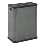 Load image into Gallery viewer, Elevate Decorative Refuse Container, Mixed Recycling, 23 Gal, Plastic/metal, Pearl Dark Gray
