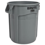 Load image into Gallery viewer, Vented Round Brute Container, 20 Gal, Plastic, Gray
