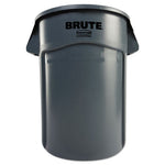 Load image into Gallery viewer, Vented Round Brute Container, 44 Gal, Plastic, Gray
