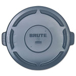 Load image into Gallery viewer, Brute Self-draining Flat Top Lids, 24.5&quot; Diameter X 1.5h, Gray
