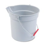 Load image into Gallery viewer, 10 Quart Plastic Utility Pail, Plastic, Gray, 10.5&quot; Dia
