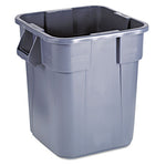 Load image into Gallery viewer, Square Brute Container, 28 Gal, Polyethylene, Gray
