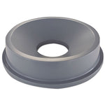 Load image into Gallery viewer, Round Brute Funnel Top Receptacle, For 32-gallon Containers, 22.38&quot; Diameter X 5h, Gray
