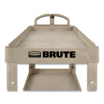 Load image into Gallery viewer, Heavy-duty Utility Cart With Lipped Shelves, Plastic, 2 Shelves, 500 Lb Capacity, 25.9&quot; X 45.2&quot; X 32.2&quot;, Beige
