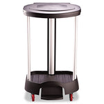 Load image into Gallery viewer, Premium Step-on Linen Hamper, 30 Gal, 20.38w X 22.25d X 37.88h, Aluminum/plastic, Black
