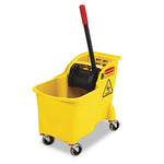 Load image into Gallery viewer, Tandem 31-quart Bucket/wringer Combo, Reverse, Yellow
