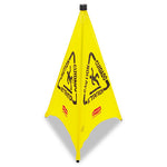 Load image into Gallery viewer, Multilingual Pop-up Wet Floor Safety Cone, 21 X 21 X 30, Yellow
