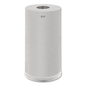 European And Metallic Series Receptacle With Drop-in Top, 15 Gal, Steel, Satin Stainless