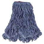 Load image into Gallery viewer, Super Stitch Blend Mop Head, Large, Cotton/synthetic, Blue, 6/carton
