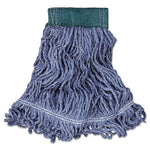 Load image into Gallery viewer, Super Stitch Blend Mop Head, Medium, Cotton/synthetic, Blue, 6/carton
