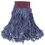 Load image into Gallery viewer, Super Stitch Blend Mop Head, Large, Cotton/synthetic, Blue, 6/carton
