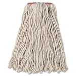 Load image into Gallery viewer, Premium Cut-end Cotton Wet Mop Head, 16oz, White, 1&quot; Orange Band, 12/carton
