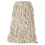 Load image into Gallery viewer, Premium Cut-end Cotton Wet Mop Head, 24 Oz, White, 1&quot; White Band, 12/carton
