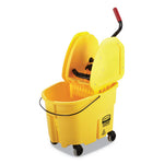 Load image into Gallery viewer, Wavebrake 2.0 Bucket/wringer Combos, Down-press, 35 Qt, Plastic, Yellow
