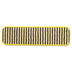 Load image into Gallery viewer, Microfiber Scrubber Pad, Vertical Polyprolene Stripes, 18&quot;, Yellow, 6/carton
