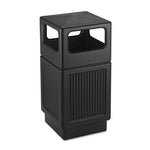 Load image into Gallery viewer, Canmeleon Recessed Panel Receptacles, Side-open, 38 Gal, Polyethylene, Black
