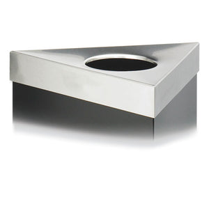 Trifecta Waste Receptacle Lid, No Inscription, 20w X 20d X 3h, Stainless Steel, Ships In 1-3 Business Days