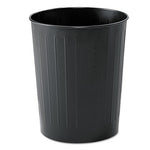 Load image into Gallery viewer, Round Wastebaskets, 6 Gal, Steel, Black

