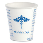 Load image into Gallery viewer, Paper Medical And Dental Graduated Cups, Proplanet Seal, 3 Oz, White/blue, 100/bag, 50 Bags/carton
