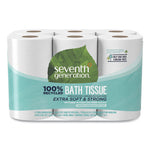 Load image into Gallery viewer, 100% Recycled Bathroom Tissue, Septic Safe, 2-ply, White, 240 Sheets/roll, 12/pack
