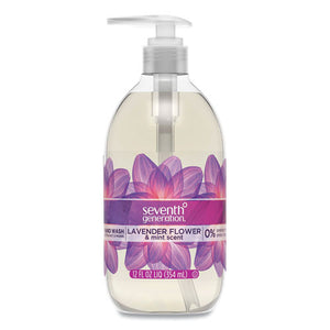 Natural Hand Wash, Lavender Flower And Mint, 12 Oz Pump Bottle, 8/carton