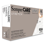 Load image into Gallery viewer, Stretch Vinyl Examination Gloves, Cream, X-large, 100/box
