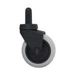 Load image into Gallery viewer, Replacement Bayonet-stem Swivel Casters, Grip Ring Stem, 3&quot; Soft Rubber Wheel, Black
