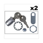Load image into Gallery viewer, Replacement Lock And Keys For Cleaning Carts, Silver
