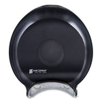 Load image into Gallery viewer, Single 9&quot; Jumbo Bath Tissue Dispenser, Classic, 10.25 X 5.63 X 12, Transparent Black Pearl
