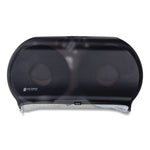 Load image into Gallery viewer, Twin 9&quot; Jumbo Tissue Dispenser, Classic, 19 X 5.25 X 12, Transparent Black Pearl
