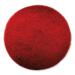 Load image into Gallery viewer, Ez Care Heavy Duty Scrub Pad, 16&quot; Diameter, Red/gray, 5/carton
