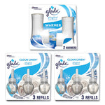 Load image into Gallery viewer, Plugin Scented Oil, Clean Linen, 0.67 Oz, 2 Warmers And 6 Refills/pack
