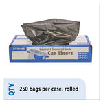 Load image into Gallery viewer, Total Recycled Content Plastic Trash Bags, 10 Gal, 1 Mil, 24&quot; X 24&quot;, Brown/black, 250/carton
