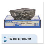 Load image into Gallery viewer, Total Recycled Content Plastic Trash Bags, 33 Gal, 1.3 Mil, 33&quot; X 40&quot;, Brown/black, 100/carton
