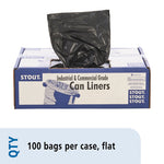 Load image into Gallery viewer, Total Recycled Content Plastic Trash Bags, 60 Gal, 1.5 Mil, 36&quot; X 58&quot;, Brown/black, 100/carton
