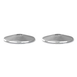 Load image into Gallery viewer, Adjusta-tape Crowd Control Stanchion Base Only, Polished Aluminum, 14&quot; Diameter, Silver, 2/box
