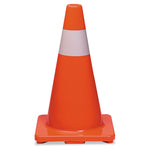 Load image into Gallery viewer, Traffic Cone, 10 X 10 X 18, Orange/silver

