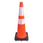 Load image into Gallery viewer, Traffic Cone, 10.75 X 10.75 X 28, Orange/silver/black
