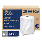 Load image into Gallery viewer, Advanced Matic Hand Towel Roll, 2-ply, 7.7&quot; X 525 Ft, White, 643/roll, 6 Rolls/carton
