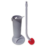 Load image into Gallery viewer, Ergo Toilet Bowl Brush Complete: Wand, Brush Holder And Two Heads, Gray
