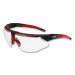 Load image into Gallery viewer, Avatar Safety Glasses, Red/black Polycarbonate Frame, Clear Polycarbonate Lens
