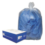 Load image into Gallery viewer, Linear Low-density Can Liners, 60 Gal, 0.9 Mil, 38&quot; X 58&quot;, Clear, 10 Bags/roll, 10 Rolls/carton
