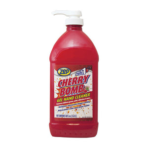 Cherry Bomb Gel Hand Cleaner, Cherry Scent, 48 Oz Pump Bottle, 4/carton