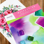 Load image into Gallery viewer, Pagos Watercolor Paper – 30 White Sheets (9x12 inch) x 2 Pack
