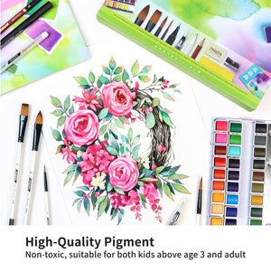 Watercolor Paint Pan, Set of 36 – Noteworthy Paper & Press