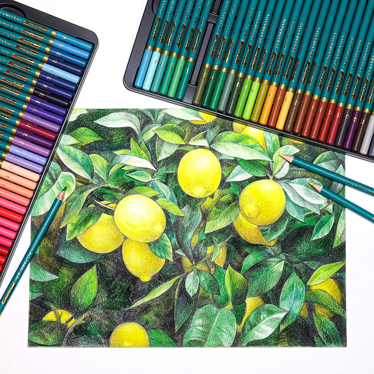 72-Piece Colored Pencils Set