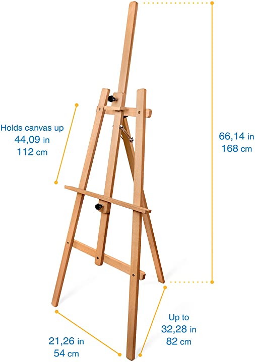 Wooden Studio Easel Stand – Pagos Art