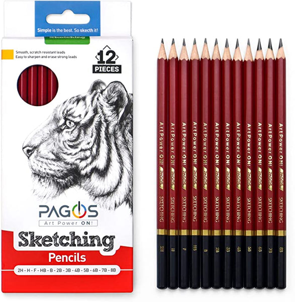 Skecthing Pencils 12 Pieces Set
